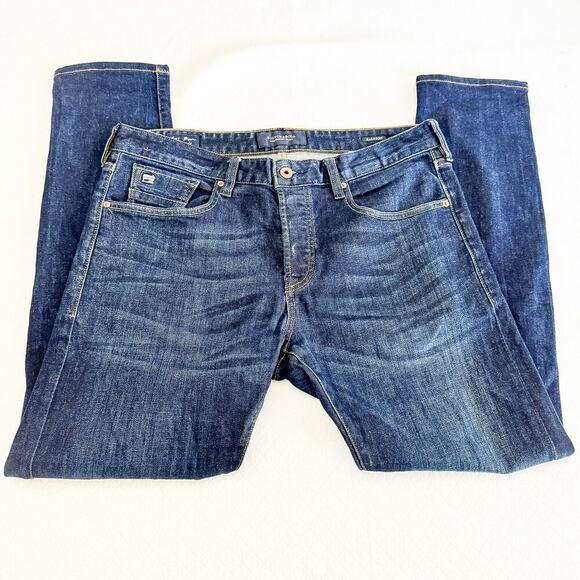 Scotch & Soda Ralston Button Fly Dark Wash Denim Jean Straight Leg Size 33 x 32 - Picture 4 of 10